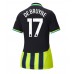 Manchester City Kevin De Bruyne #17 Bortedrakt Dame 2024-25 Korte ermer